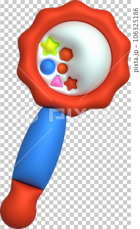 3d icon. rattles for newborn babies. Infants care products,items.Maternity and childhood accessories. 3d icon. rattles for newborn babies. Infants care products,items.Maternity and childhood accessories. 106325186