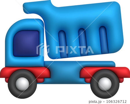 3d icon.toy truck for kids minimalist style illustration 3d icon.toy truck for kids minimalist style illustration 106326712