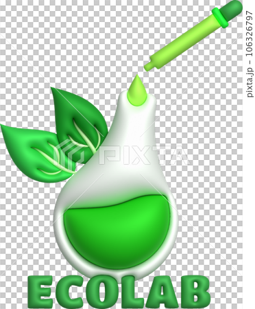 3d icon. Eco lab.Flask for chemistry Laboratory glassware for medical or scientific education .Minimalist style icons 3d icon. Eco lab.Flask for chemistry Laboratory glassware for medical or scientific education .Minimalist style icons 106326797