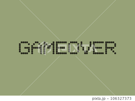 ゲームオーバーの液晶画面 106327373