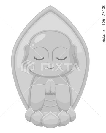 かわいいお地蔵様のイラスト かわいいお地蔵様のイラスト 106327400