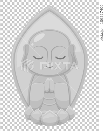 かわいいお地蔵様のイラスト かわいいお地蔵様のイラスト 106327400