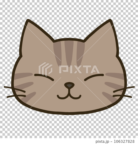 シンプルな線目のキジトラ猫 106327828