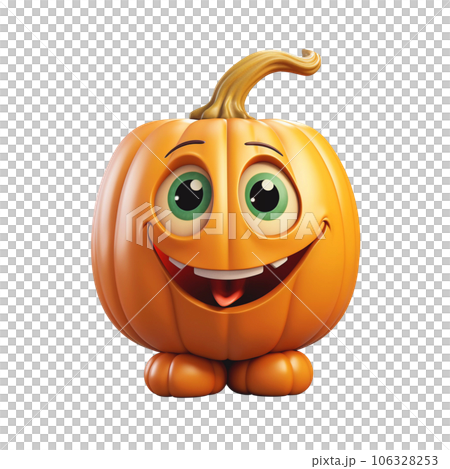 Cute Pumpkin Happy Cartoon Character Cute Pumpkin Happy Cartoon Character 106328253