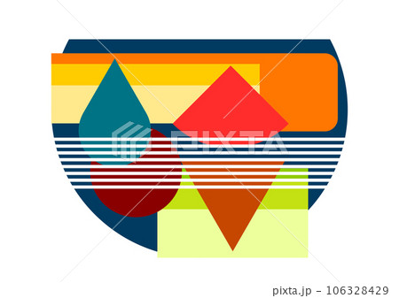 Abstract geometric background. Image with geometrical shapes. 106328429