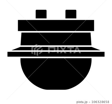 釜のシルエット 106328658