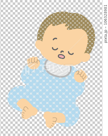 表情：眠るちゃん 全身 単品 106328981