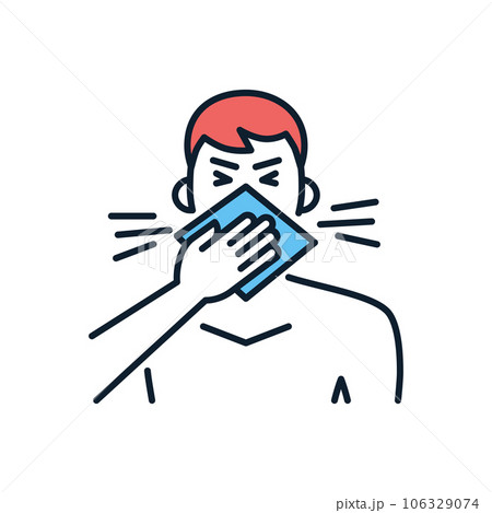 Cough related vector icon 106329074