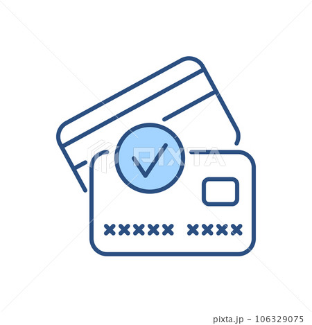 Credit card related vector icon 106329075