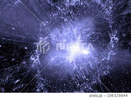 galaxy in a free space. 3D rendering galaxy in a free space. 3D rendering 106329844