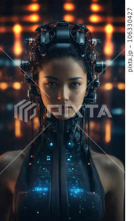 AI Artificial Intelligence concept 106330427