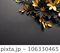 Black and gold greeting card 106330465