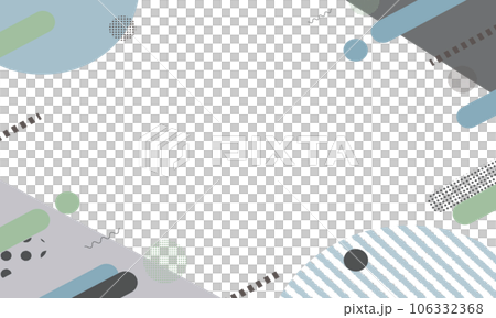 幾何学模様のフレーム 幾何学模様のフレーム 106332368