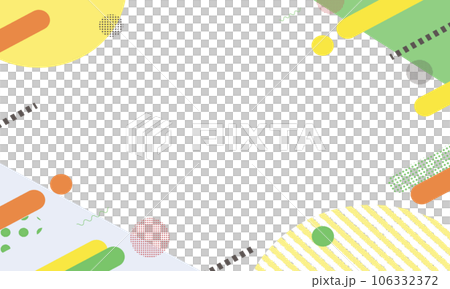 幾何学模様のフレーム 106332372