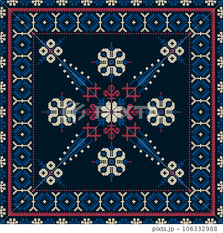 Latvian embroidery vector seamless pattern 27 Latvian embroidery vector seamless pattern 27 106332988