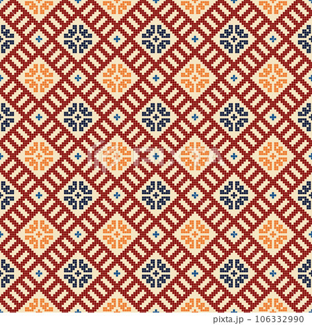 Latvian embroidery vector seamless pattern 29 106332990
