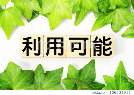 利用可能　福祉・介護関連のキーワード素材 106333913