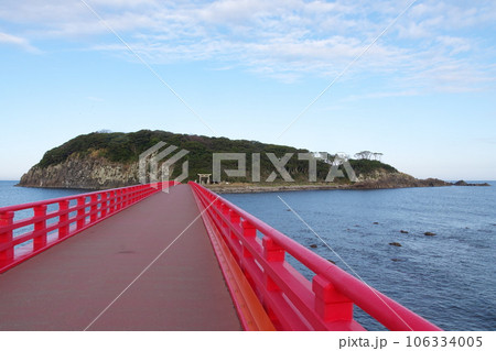 越前海岸　雄島と雄島橋 106334005