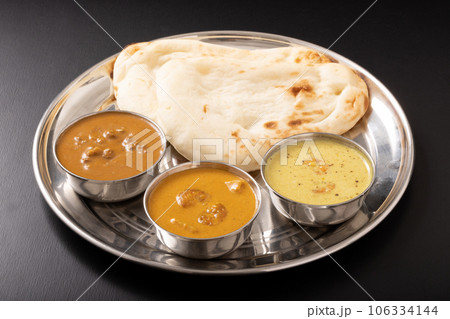 南インドカレーとナン　(マトンのキーマ　ブラウンマサラ　ブラウンモイリー) 106334144