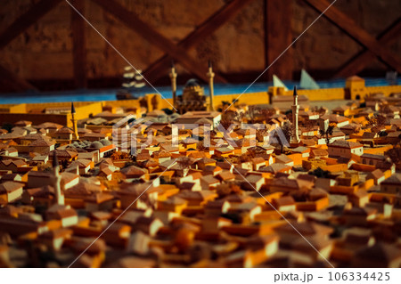 miniature model of an ancient city miniature model of an ancient city 106334425