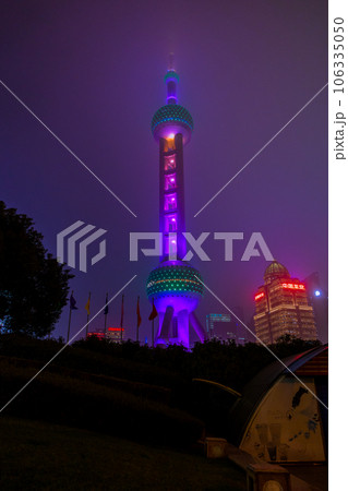 東方明珠塔夜景(中国-上海) 東方明珠塔夜景(中国-上海) 106335050
