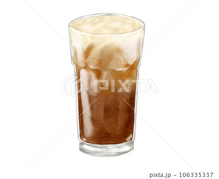 Watercolor lemon sparking cold brew watercolor illustration isolated element 106335337