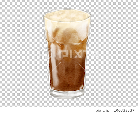 Watercolor lemon sparking cold brew watercolor illustration isolated element 106335337