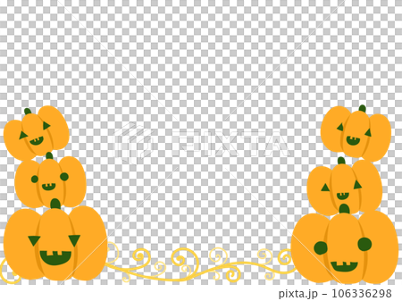 Pumpkin Halloween simple frame Pumpkin Halloween simple frame 106336298