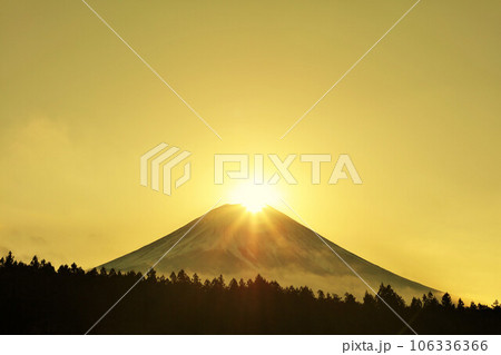 ダイヤモンド富士 106336366