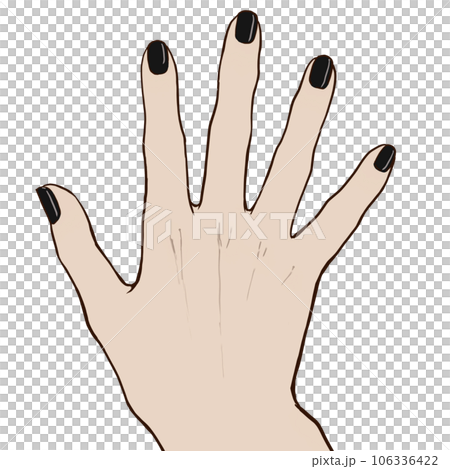 man's hand with nails 106336422