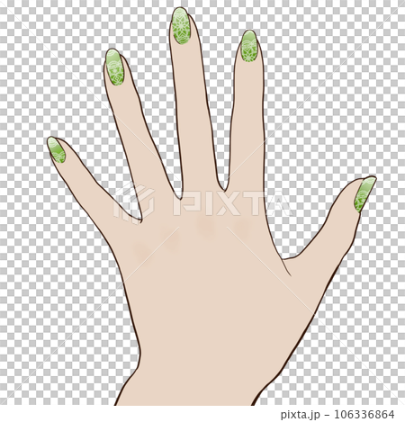 Hand of nailed women 106336864