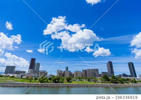 《福岡県》福岡市の街並み・風景、アイランドシティの風景 106336919