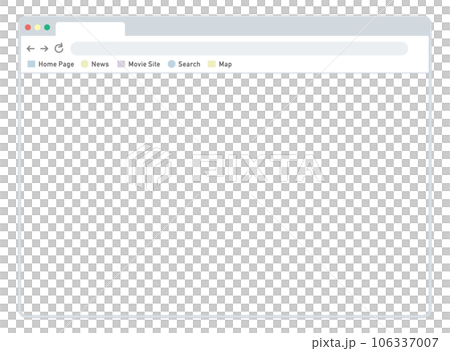 Frame material of the web page opened on the computer Frame material of the web page opened on the computer 106337007