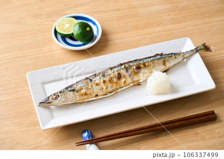 秋刀魚の塩焼き 106337499