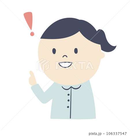 気付く事務員のイラスト 106337547