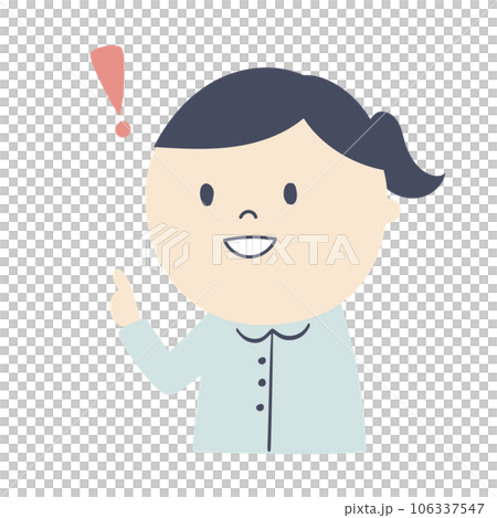 気付く事務員のイラスト 106337547