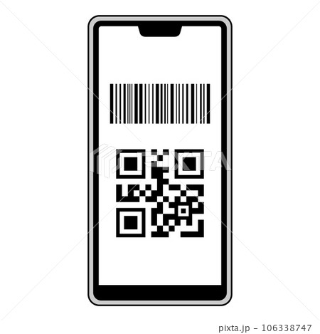 スマホのキャッシュレス決済画面 106338747