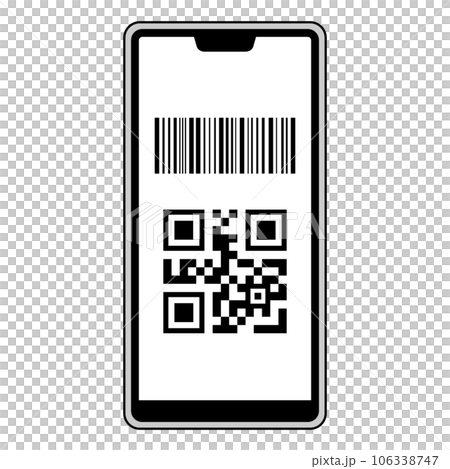 スマホのキャッシュレス決済画面 106338747