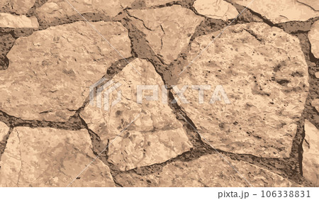 Dry soil brown floor texture vector background , Bad dry environment vector wallpaper concept Dry soil brown floor texture vector background , Bad dry environment vector wallpaper concept 106338831