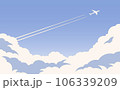 青空と飛行機雲 106339209