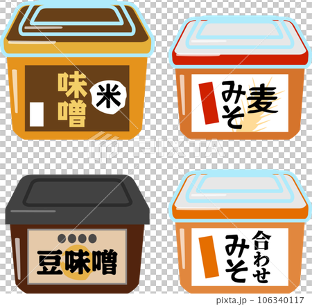 米味噌、麦味噌、合わせ味噌、豆味噌 106340117