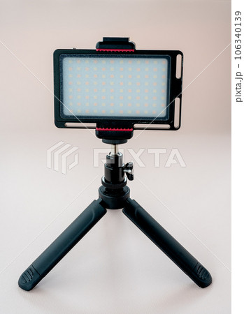 三脚&スマホホルダー LED撮影ライト 三脚&スマホホルダー付き LED撮影