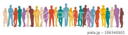 Men and women of various races 106340801