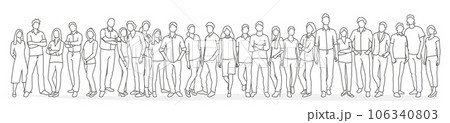 Group of young people. Group of young people. 106340803