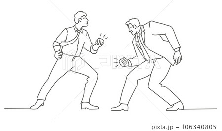 Fight between businessmen 106340805