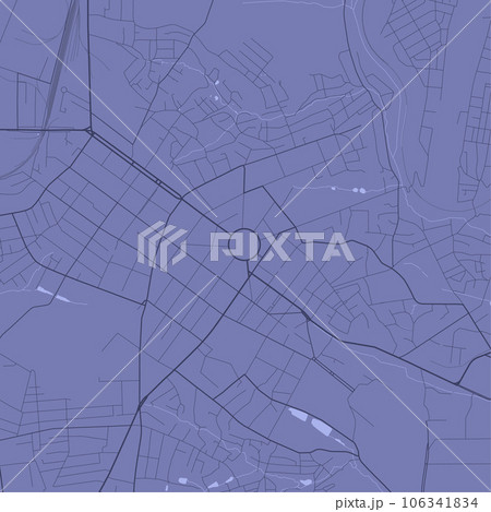 Blue Poltava map, Ukraine, detailed...のイラスト素材 [106341834] - PIXTA