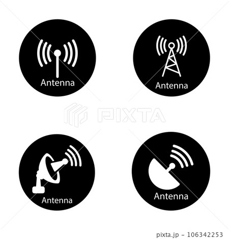 antenna icon vector 106342253