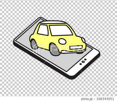 人物 シンプルイラスト スマホで車を検索する 人物 シンプルイラスト スマホで車を検索する 106343051