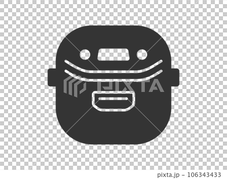 炊飯器のシルエットのイラスト 106343433