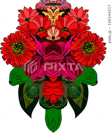 Floral element, vector illustration 106344017